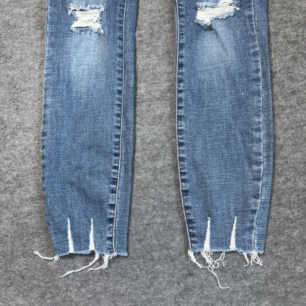 Pistola Women Skinny Jeans Size 26 Medium Wash Distressed Raw Hem P6730MTW-NFR - Picture 2 of 11